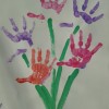 Read more about the article Spring flower hand print picture